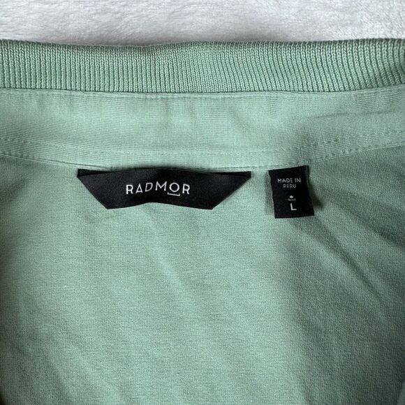 NWT Radmor Golf Polo Men's Large Shirt Sage Taylor BobRad Repeat Print $98‎ - Picture 6 of 13